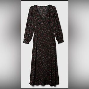 Satin Empire Midi Dress